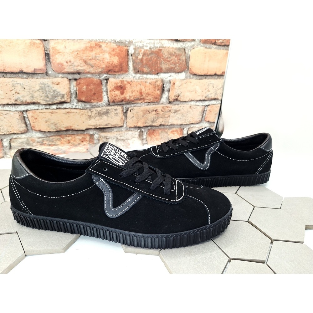 Men's Sz 12 Vans Sport Low creeper Suede Black Sneaker Phantom Lowpro Sneaker
